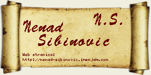 Nenad Sibinović vizit kartica